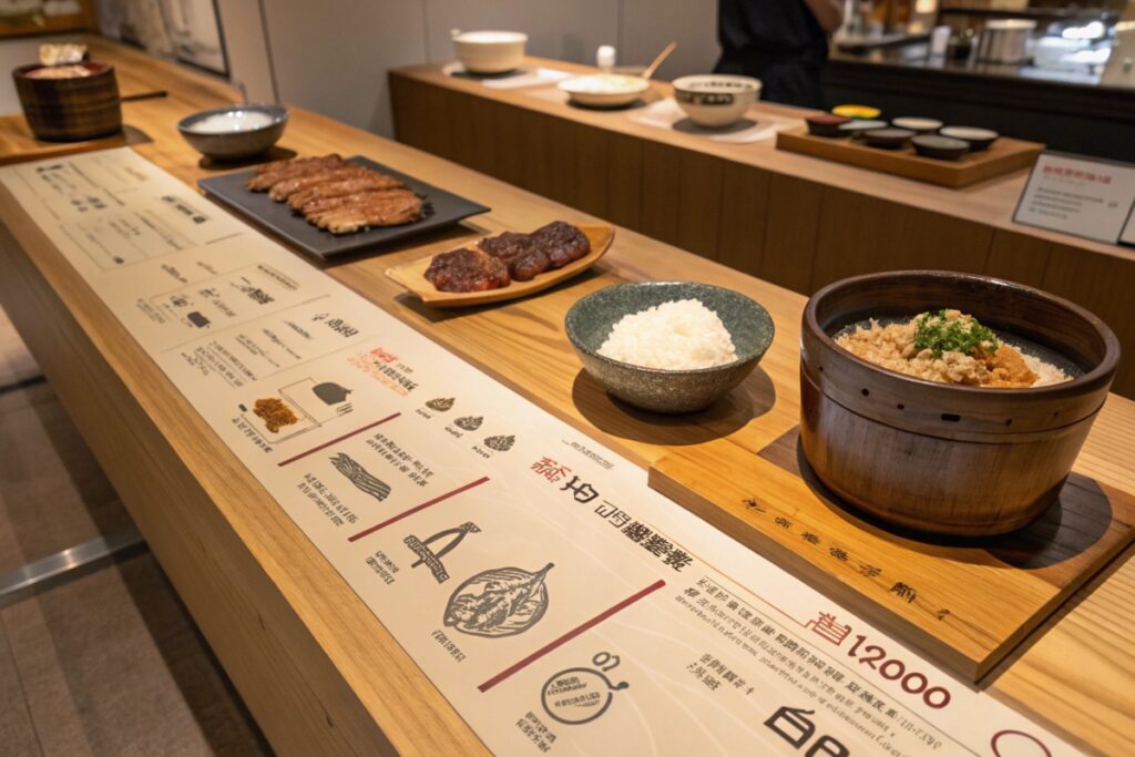 A historical timeline showing the introduction and evolution of beef in Japanese cuisine, leading to modern Japanese beef short ribs