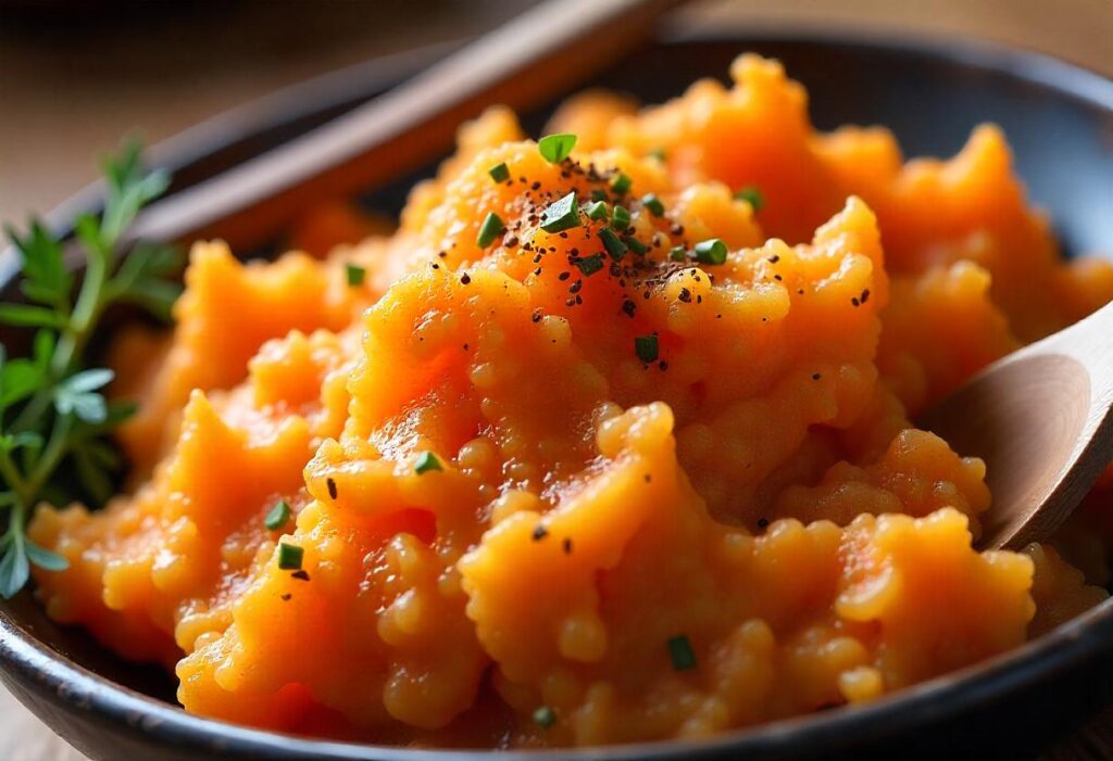 Mashed Japanese Sweet Potatoes Recipe.

