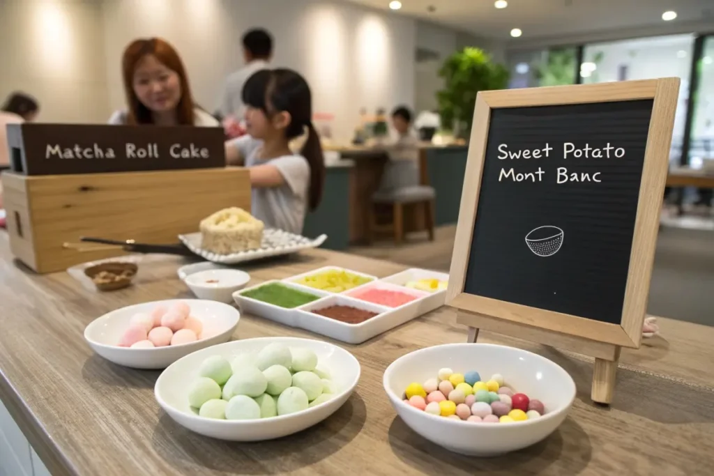 Four real-life examples where Japanese desserts add fun, variety, and cultural flair, from at-home gatherings to café menus.